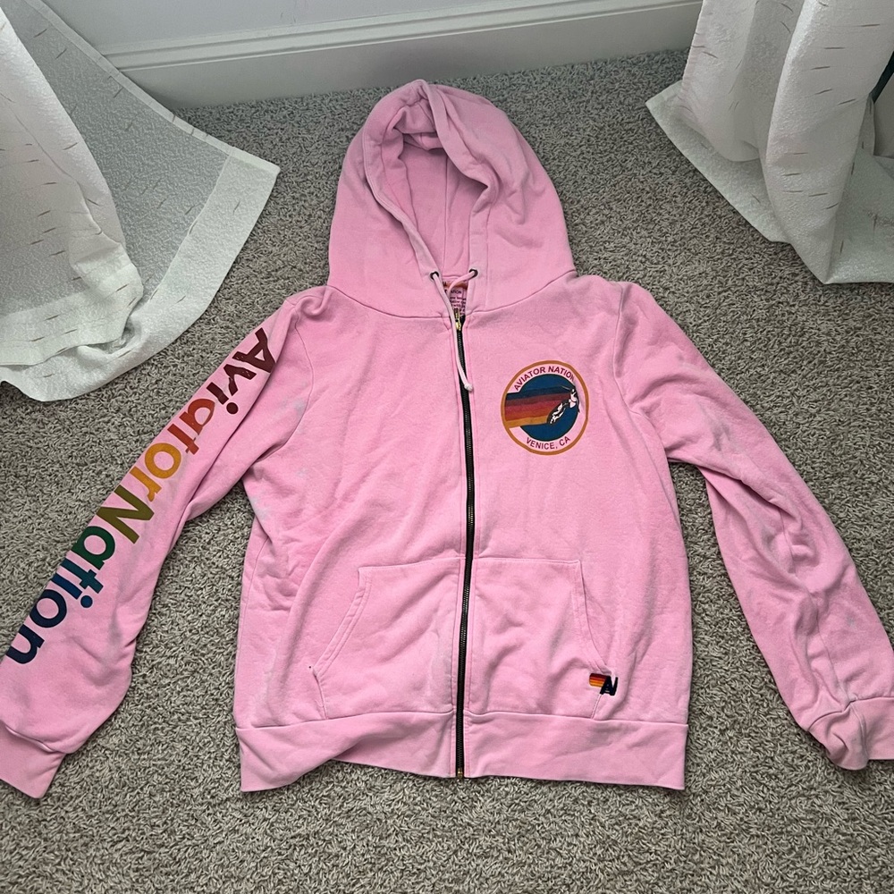 Pink Aviator Nation full zip